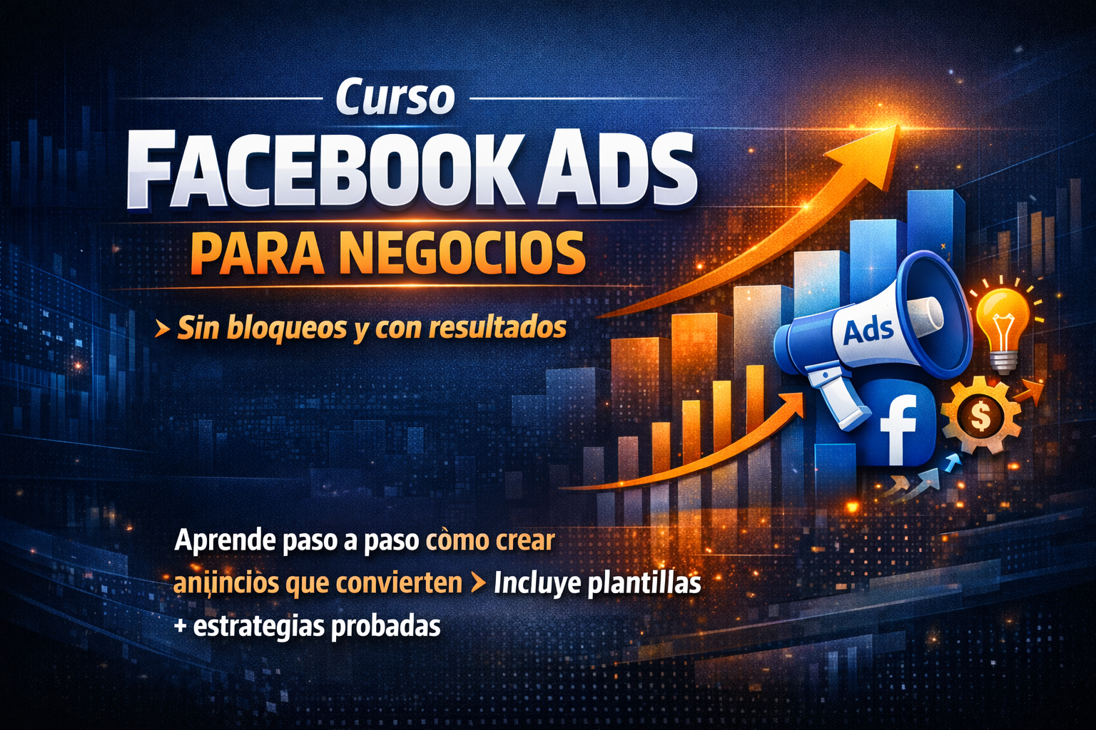 Portada de Facebook Ads para Negocios (Sin Bloqueos y con Resultados)